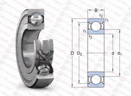 E2.6008-2Z/C3 Vòng bi cầu 1 dãy SKF hàng chính hãng