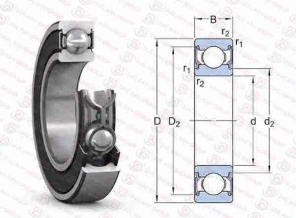 W 61909-2RS1/W64 Vòng bi cầu 1 dãy SKF hàng chính hãng